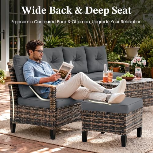 UDPATIO Wider Armrests Patio Furniture Set - Image 3