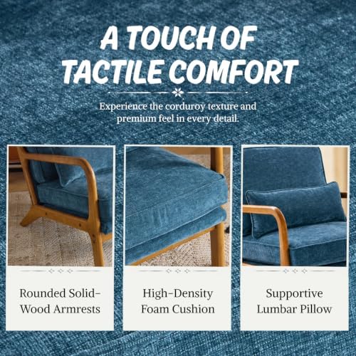 Karl home Mid-Century Modern Accent Reading Chair - Image 5