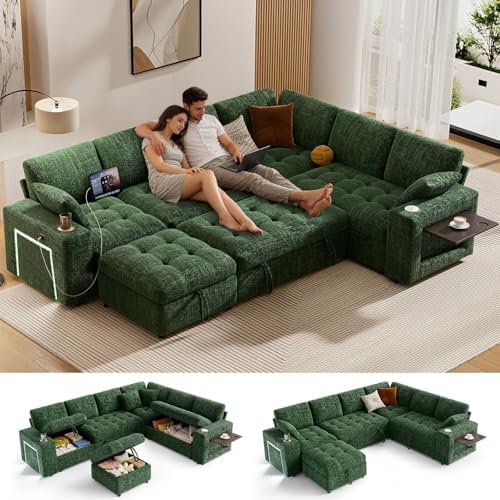 Vipbear 111" Modular Sectional Sleeper Sofa by VipbearLiving