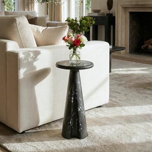 Modern Faux Marble Bedside Table by DAYALANE