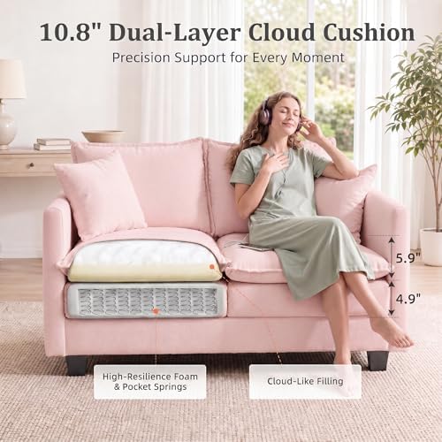 2-Seater Cloud-Like Loveseat Sofa - Image 3