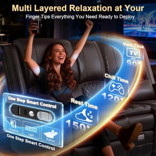 RV Loveseat Recliner Wall Hugger - Image 5