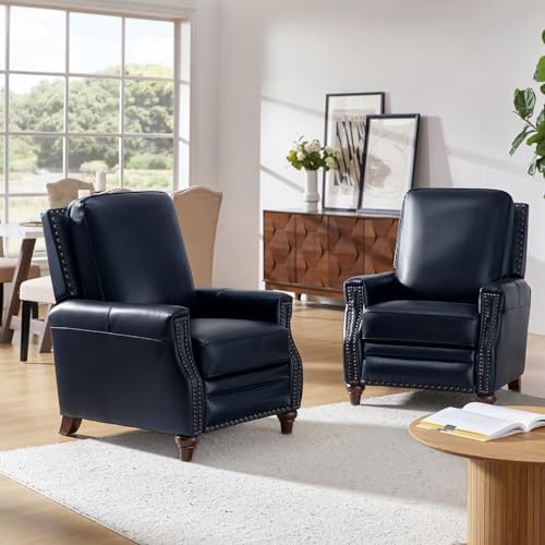 HULALA HOME Genuine Leather Manual Recliner - Image 3