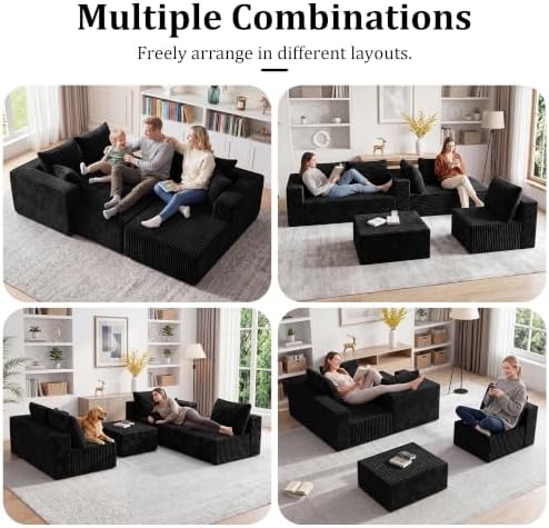 Boneless Couch U-Shaped Sectional Sofa - Image 3