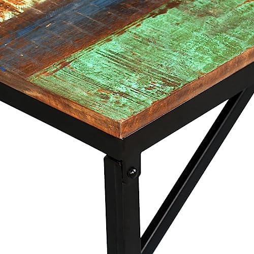 Solid Reclaimed Wood Bench 43.3x13.8x17.7 Inches - Image 5