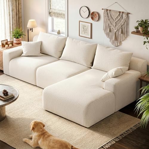 Homkdom Modular Sectional Sofa for Apartment, Right Facing by ElevateYourHome%EF%BC%8CEnhanceEver