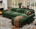 CDCASA 120" Oversized Modular Sectional Sofa, Comfy L-Shaped Cloud Couch by CDCASA