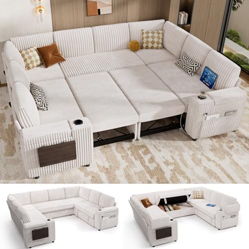 Vipbear 111" Modular Sectional Sleeper Sofa by VipbearLiving