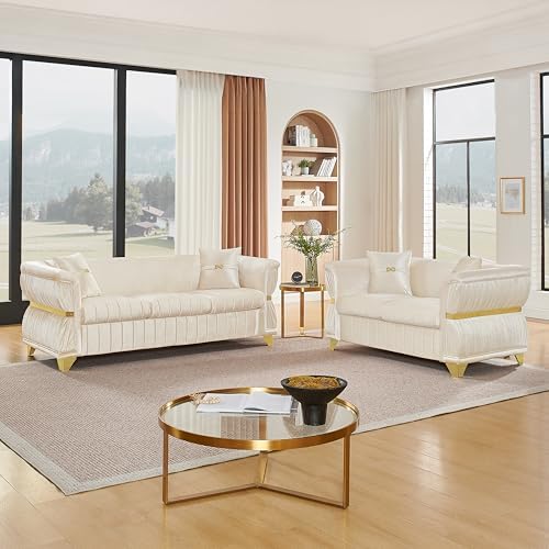 KEIKI 2-Piece Luxury Chesterfield Sofa Set by KEIKI