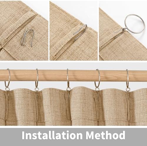 YoungsTex Toffee Linen Curtains 84 Inch Length - Image 6