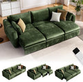 103" Electric Pull Out Sleeper Sofa Bed, 2in1 Power Extendable Couch Bed by CHICHOUSE
