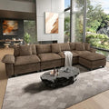 HERA'S HOUSE 158" Oversized Modular Sectional L Shaped Sofa, Chenille Taupe by HERASHOUSE