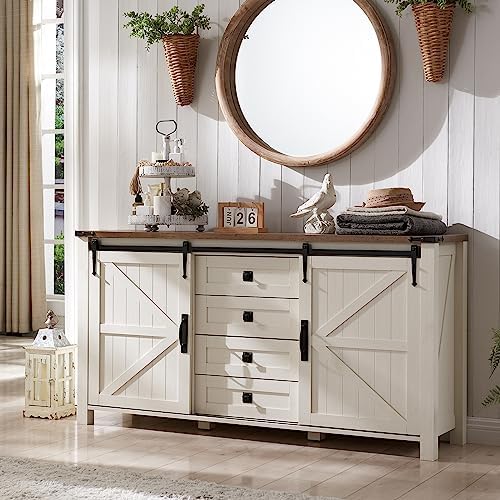 T4TREAM 60-Inch Farmhouse Dresser by T4TREAMFurniture