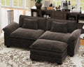 CDCASA 86" Modular Sectional Sofa, Comfy L-Shaped Cloud Couch by CDCASA