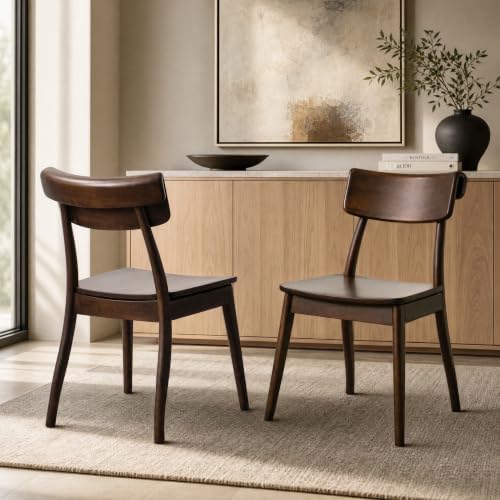Furniture of America Premier Nazaen Side Chairs, Rich Walnut by FurnitureofAmerica