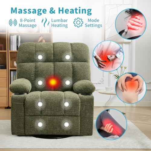 IDEALHOUSE Oversized Rocking Recliner Chair - Image 3