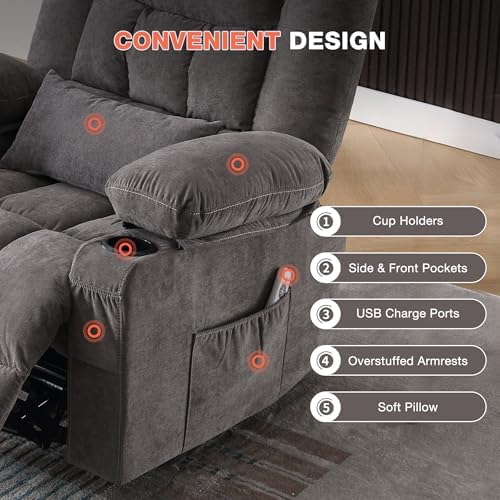 Swivel Rocker Recliner Chair - Image 5