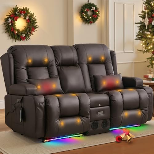 TUNYI Power Loveseat Recliner Sofa by Becomesyourhomepartner