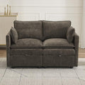55" Cloud Modular Loveseat Sofa by Abbrevi