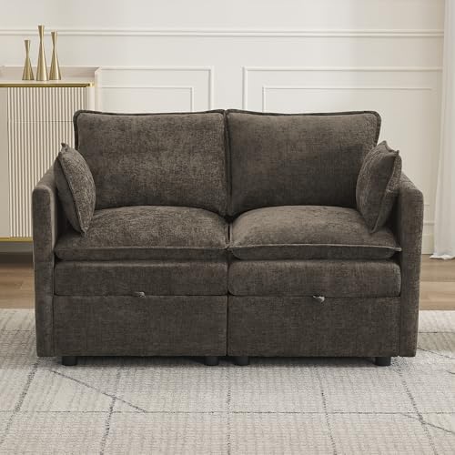 55" Cloud Modular Loveseat Sofa by Abbrevi