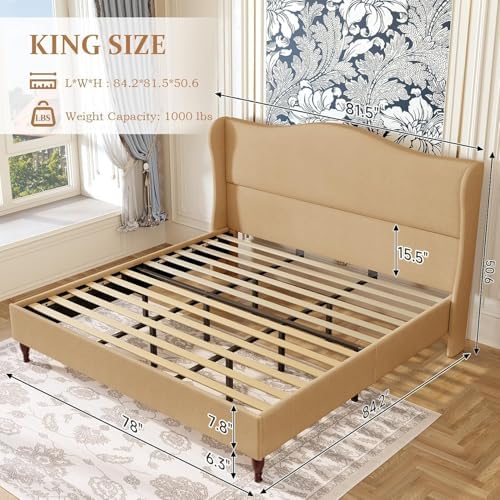 koorlian King Upholstered Bed Frame - Image 2