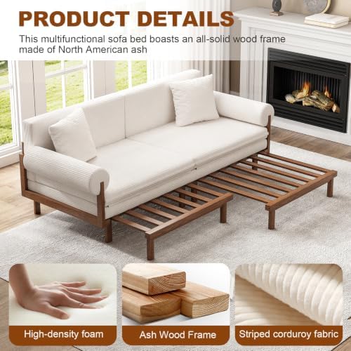 84.65" Queen Pull Out Sofa Bed - Image 4