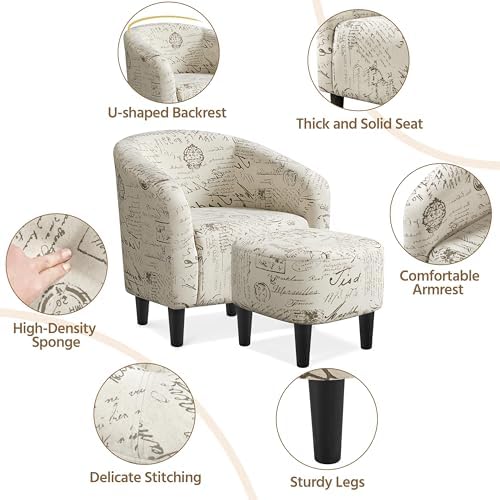 Yaheetech Compact Accent Chairs Set of 2 - Image 6