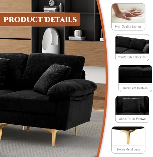 OUYESSIR 114" U-Shaped Modular Sectional Sofa - Image 6