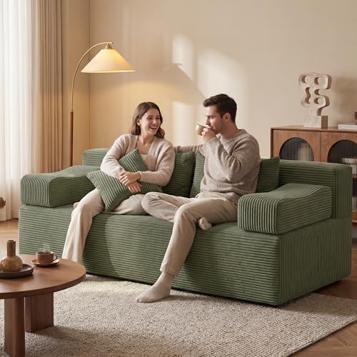 MONVANE 70" Modular Sectional Sofa, Boneless Loveseat - Image 3