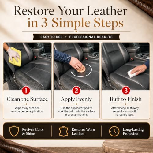 Leather Recoloring Balm, Leather Color Restorer, Leather Restorer - Image 5
