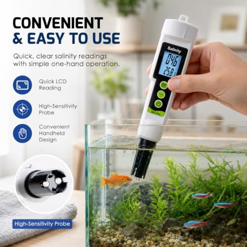 TEKCOPLUS 2 in 1 Salt Tester Salinity Meter 0–199.9 PPT - Image 2