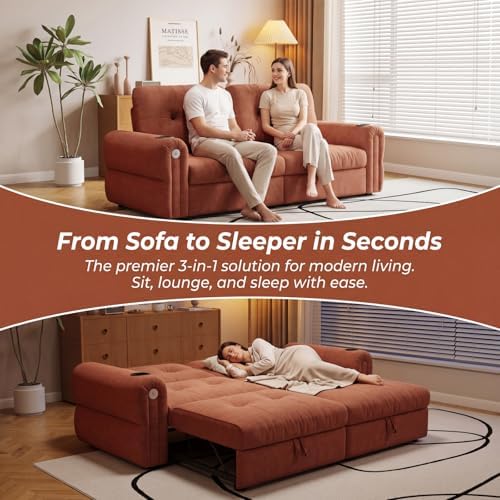 77" Convertible Queen Sofa Bed - Image 7