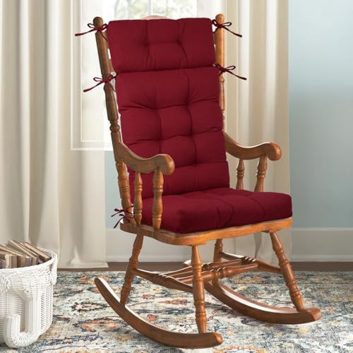 Rocking Chair Cushions Indoor High Back Set by ROFIEJOX