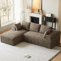 ONEMMLION 107" L-Shaped Cloud Boneless Couch Sofa by ONEMMLION
