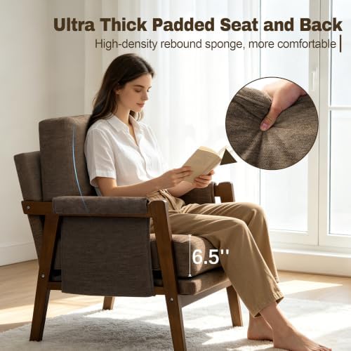 RNKSFX Dark Brown Accent Chairs - Image 5