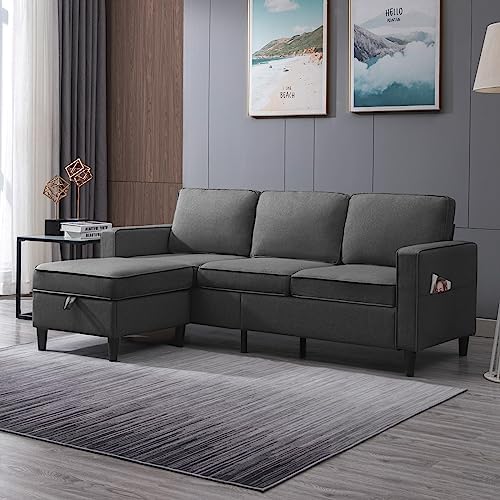 BALUS 78" Living Room Sofa Set, 3 Seater Sofa - Image 7