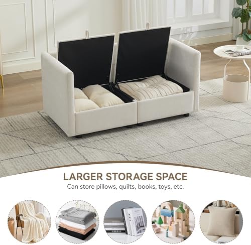 55" Cloud Modular Loveseat Sofa - Image 3