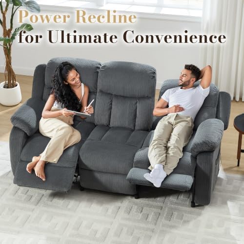 3 Seater Power Reclining Sofa, Electric Recliner Couch - Image 4