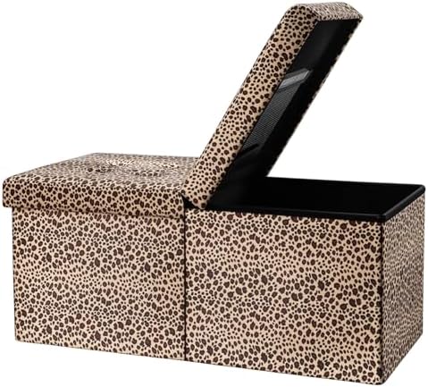 AmasSmile Footrest Ottoman Storage Bench by AmasSmile