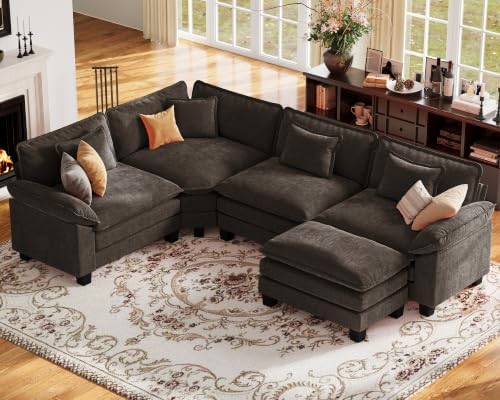 CDCASA 117" Oversized Modular Sectional Sofa by CDCASA