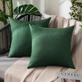 MIULEE Decorative Outdoor Pillow Covers Christmas 20x20 Emerald Green by MIULEE