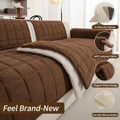Couch Covers for Sectional Sofa, L Shaped Modular Couch Cover - Image 5