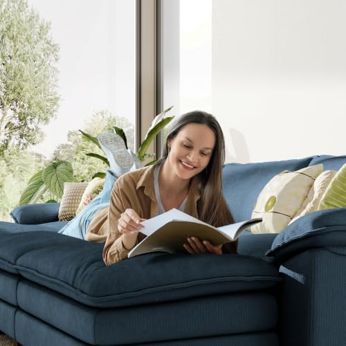 LINSY HOME 157'' Modular Sectional Sofa 4 Seat Couch Corduroy Cloud Couch - Image 6