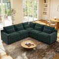 Ihanherry 134" Modular Sectional Sofa, V Shaped 5 Seater Chenille Cloud Couch by iHanHerry