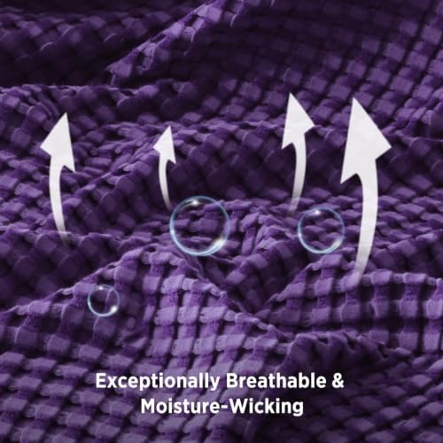 Bedsure Cooling Waffle Blanket for Hot Sleepers, Oversized King - Image 6