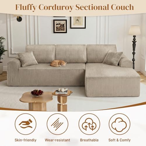 110" Boneless Cloud Sectional Couches - Image 6