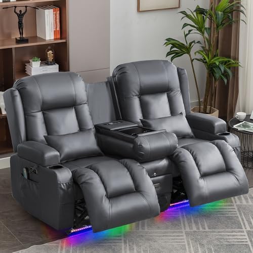 URRED Power Loveseat Recliner Sofa - Image 2
