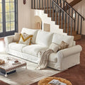 118" Oversized Cloud Couch, Classic Farmhouse Water-Repellent Chenille by VORTHIOHOME