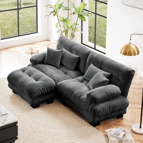 Modular Sectional Sofa for Living Room, 94.4" L-Shaped Comfy Couch by Wunlerlant