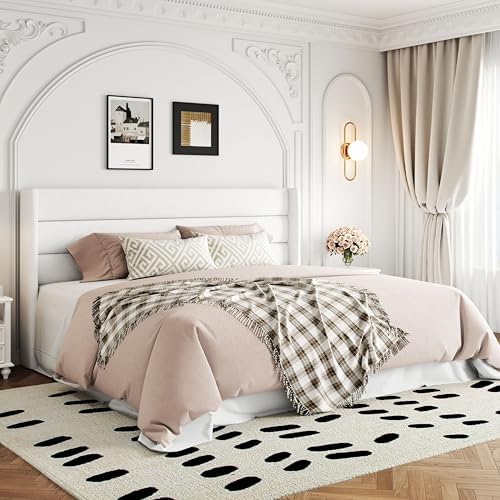 Allewie King Size Lift Up Hydraulic Storage Bed Frame White - Image 4
